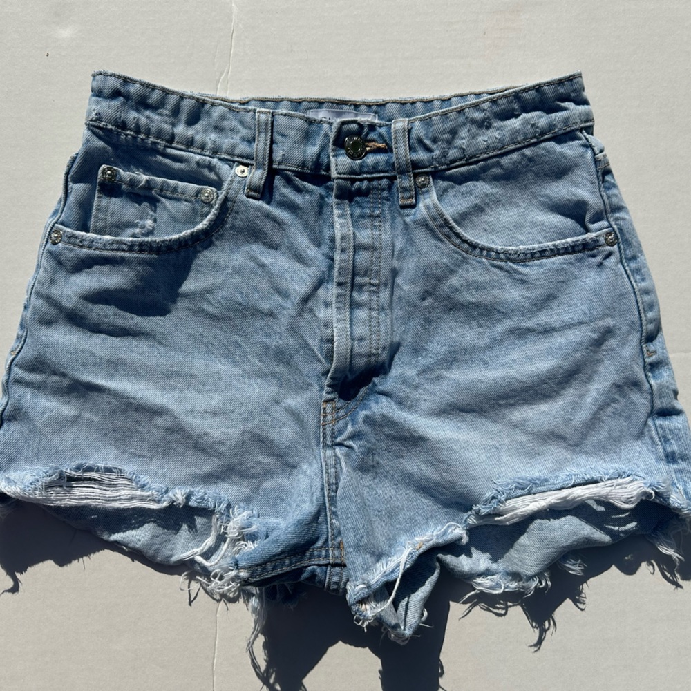 Zara Light Blue Jean Shorts